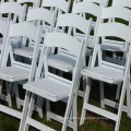 White Wedding Resin Folding Chair